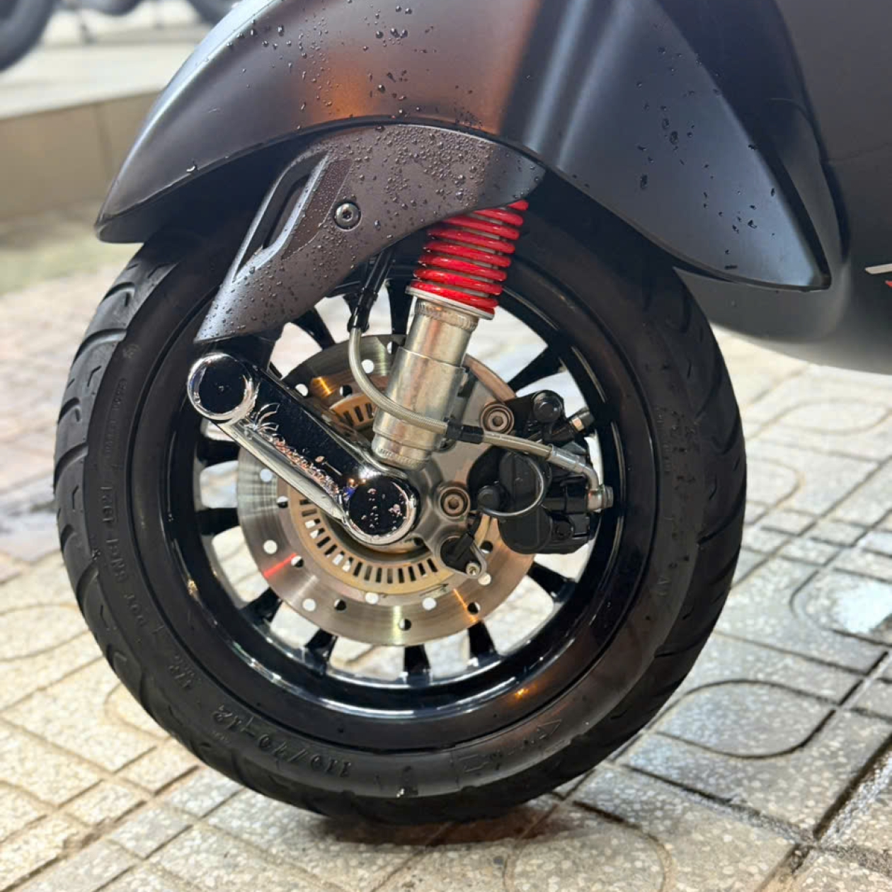 Vespa Sprint 150 ABS 2022 Đen Nhám – Chính Hãng, Phong Cách Ý, Động Cơ i-Get
